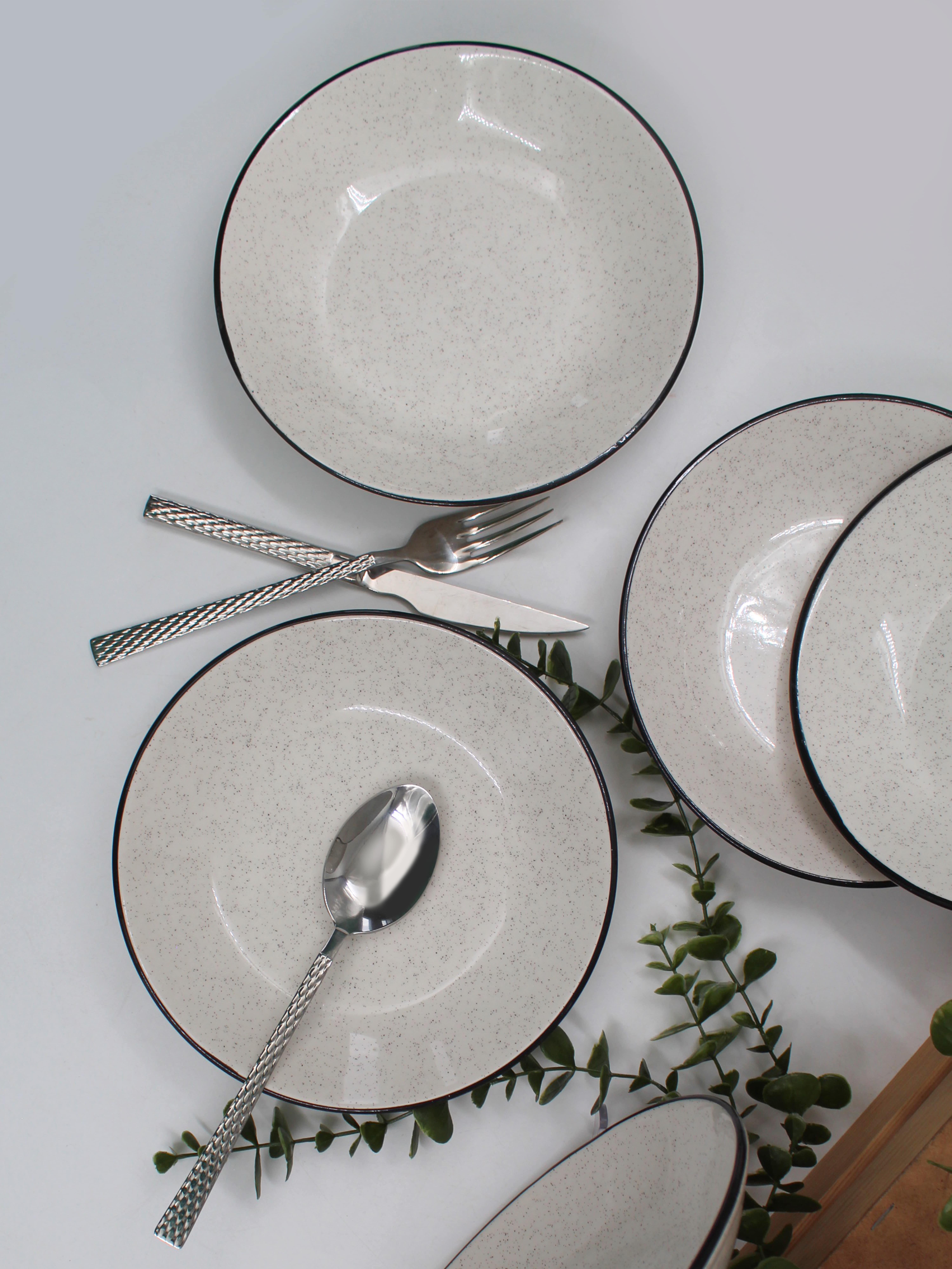 Anka 20 Cm Seramik Yemek Tabağı 6 Adet Anka 20 Cm Seramik Yemek Tabağı 6 Adet
